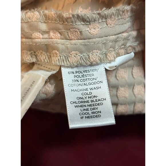 Ann Taylor Loft Shorts Size 8 Tan Pink Polka Dot Marisa Style Mid Rise Polyester - Picture 6 of 6